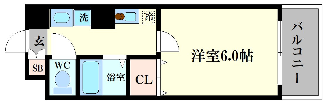 グランパシフィック鶴橋の間取り