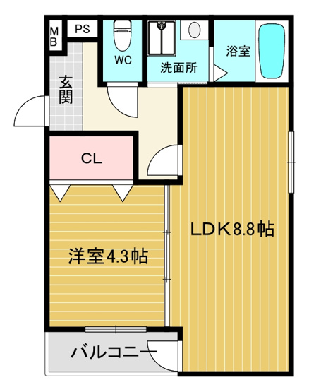 【間取り】 | フジパレス西宮甲東園Ⅲ番館 