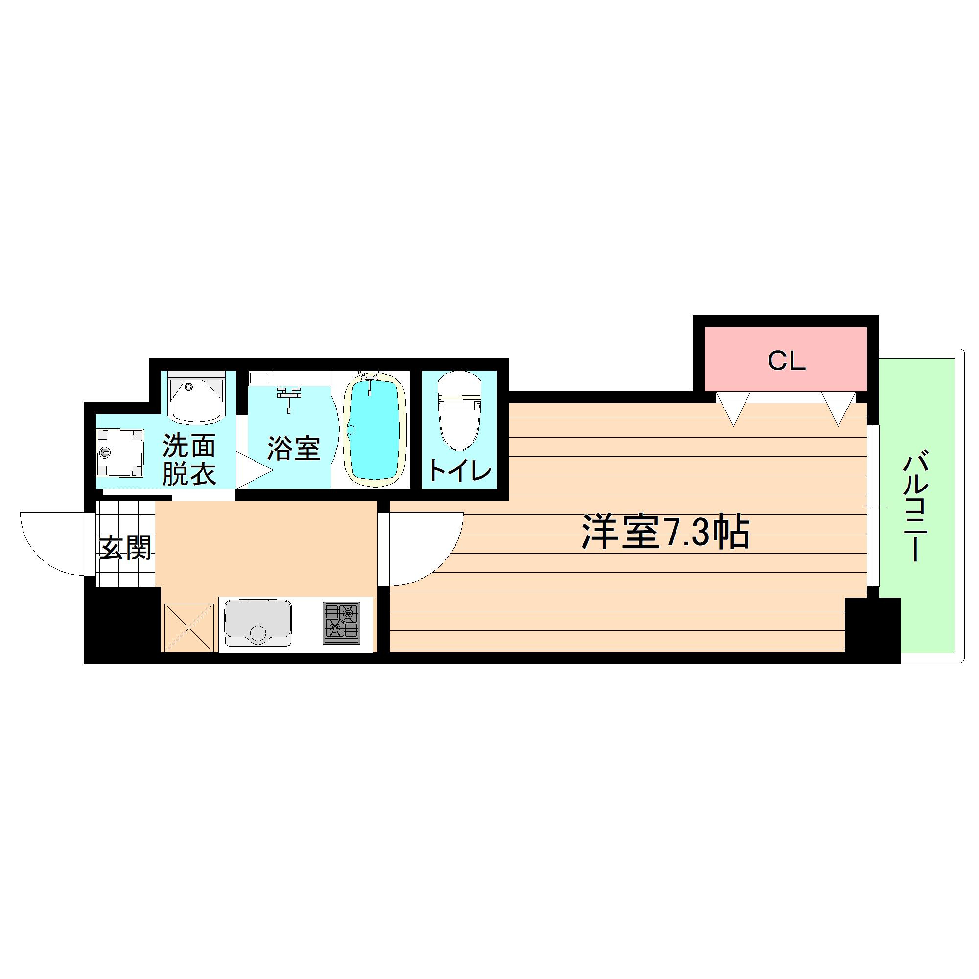 大阪市都島区中野町２丁目の賃貸マンションの間取り