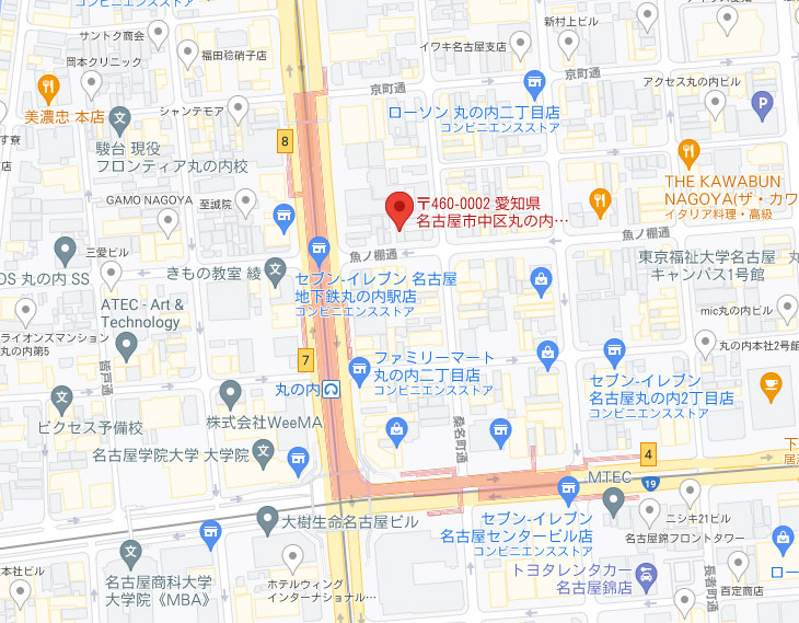 Face日銀前の地図