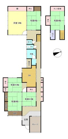 平田町　戸建の間取り