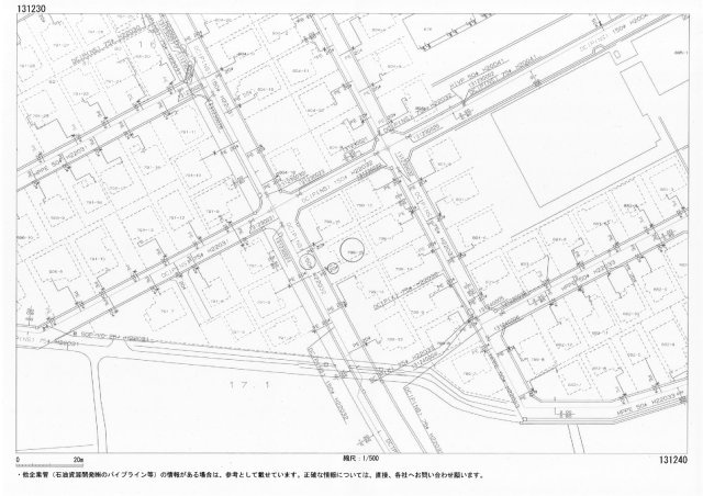 見附市市野坪町　土地建物の地図