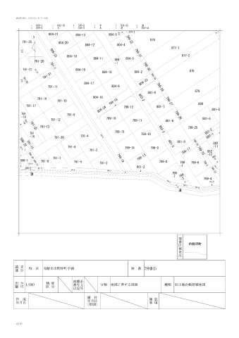 見附市市野坪町　土地建物の地図