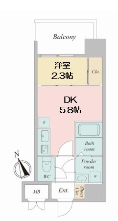 【間取り】 | セレニテ南堀江エクラ