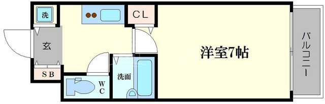 ディナスティ松屋町の間取り