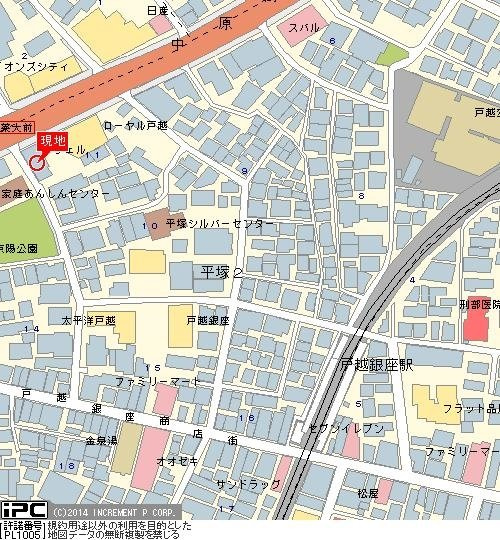 【地図】 | スカイコート戸越銀座