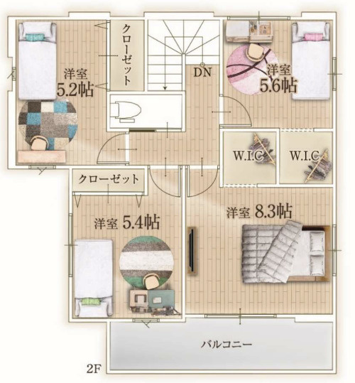 【仲介手数料無料】入間市東藤沢１１期全１棟　入間市の不動産なら西武ハウジングの間取り