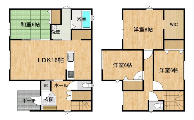 八戸市湊高台7丁目の間取り