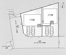 開成町中之名第17　新築一戸建て　2号棟の区画図|配置図