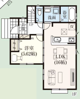 【仲介手数料無料】狭山市北入曽２２期全１棟　狭山市の不動産なら西武ハウジングの間取り