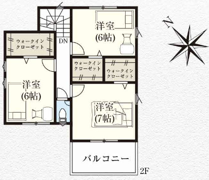 【仲介手数料無料】狭山市北入曽２２期全１棟　狭山市の不動産なら西武ハウジングの間取り