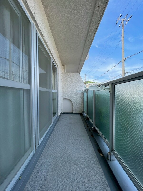 潮見台マンションのバルコニー