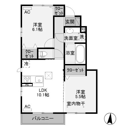 【間取り】 | レオニール　Ａ