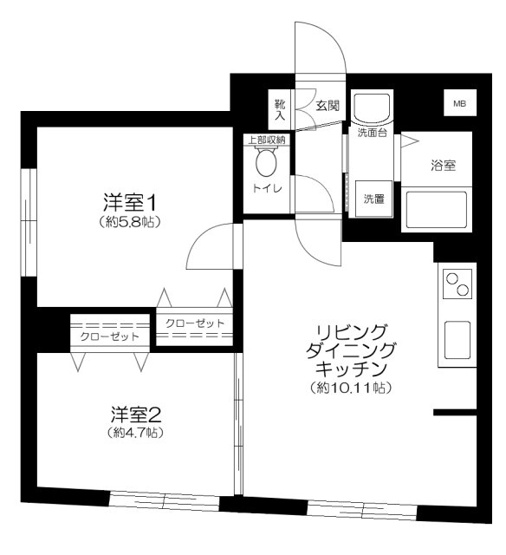 【間取り】 | ＣＥＮＴＲＡＬ　ＧＡＲＤＥＮ　ＲＥＳＩＤＥＮＣＥ　ＴＯＫＹＯ