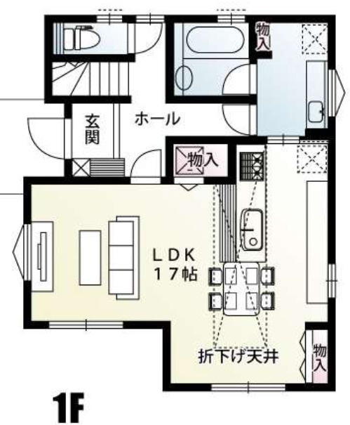 【仲介手数料無料】所沢東狭山ケ丘全１５区１号棟　所沢の不動産なら西武ハウジングの間取り