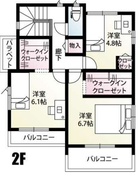 【仲介手数料無料】所沢東狭山ケ丘全１５区１号棟　所沢の不動産なら西武ハウジングの間取り