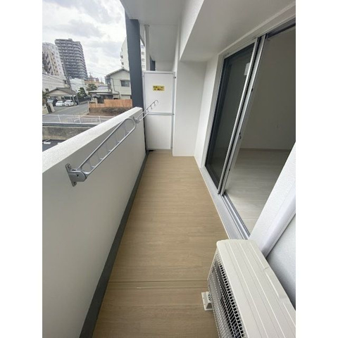 熊本市中央区水前寺３丁目の賃貸マンションのバルコニー