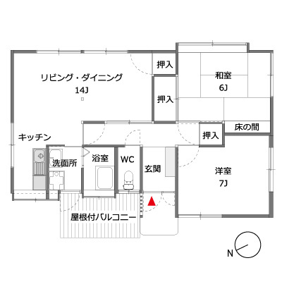松葉ビレッジの間取り