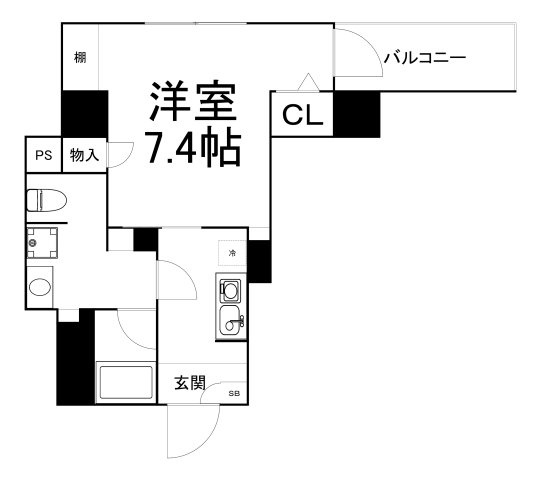 【間取り】 | フォレステージュ北堀江