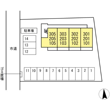 Epoch residenceの駐車場
