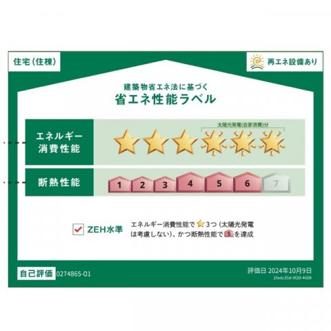 プロムナード北泉の省エネ性能ラベル