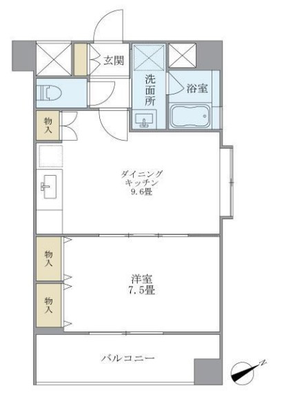 イーストコート平野の間取り