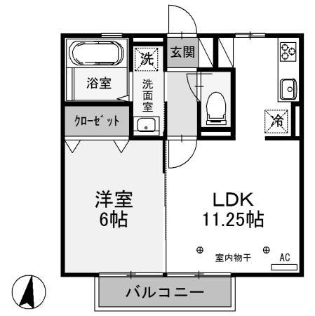 【間取り】 | ブルーサファイア　Ｂ