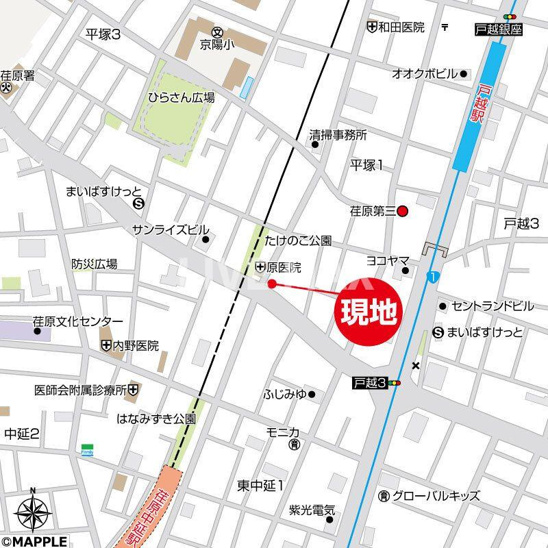 【地図】ニューシティアパートメンツ戸越 