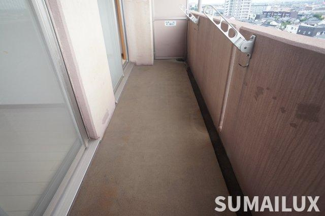 熊本市南区近見１丁目の賃貸マンションのバルコニー