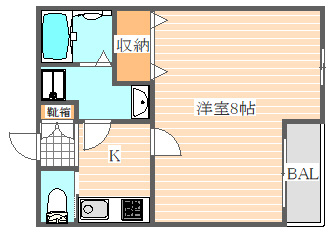 クレフラスト吉塚の間取り|使いやすい間取りです。