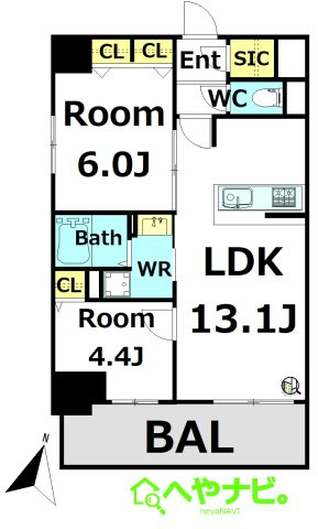【間取り】 | S-RESIDENCE高岳clarity(クラリティ)