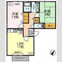 【間取り】 | Thick Forest A棟 | お部屋の間取りです