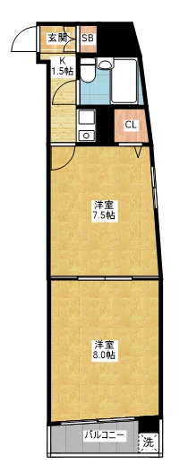 東和マンション広小路｜名古屋市の賃貸ならMy賃貸の間取り|東和マンション広小路