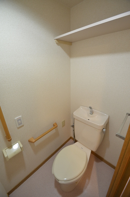 神戸市中央区北長狭通８丁目の賃貸マンションのトイレ