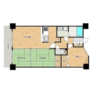 ハイツ本山の間取り