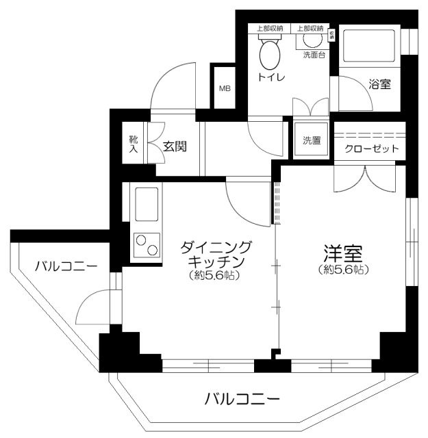 エスコートノヴェル用賀の間取り