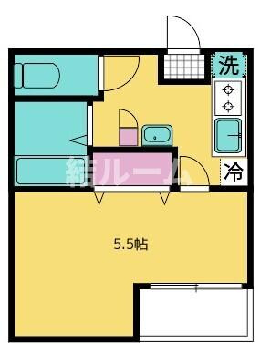 板橋区富士見町のアパートの間取り