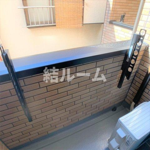 板橋区富士見町のアパートのバルコニー