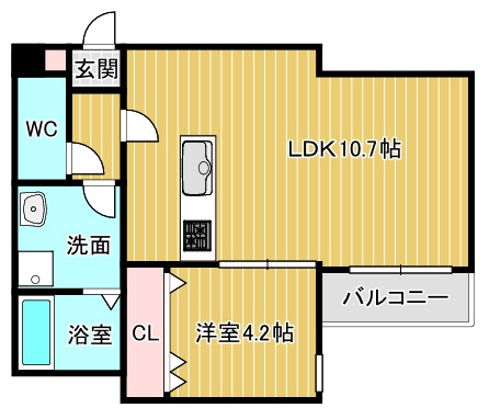 【間取り】 | 横手南町AP　B棟
