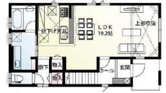 【仲介手数料無料】入間市下藤沢８区画６号棟　入間市の不動産なら西武ハウジングの間取り
