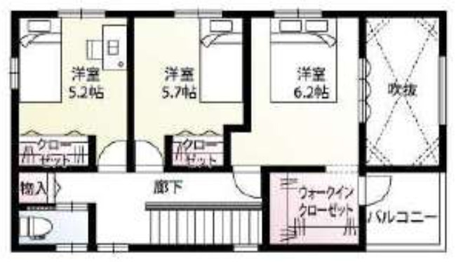 【仲介手数料無料】入間市下藤沢８区画６号棟　入間市の不動産なら西武ハウジングの間取り