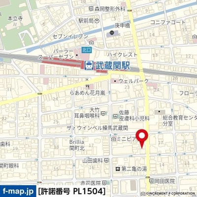 【地図】 | フェニックス武蔵関弐番館