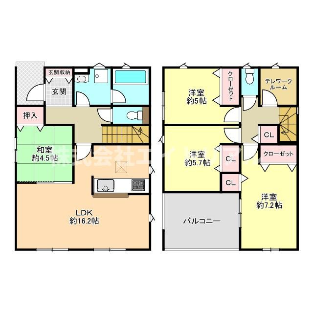 美濃加茂市古井町下古井　第3　新築戸建　全4棟の間取り