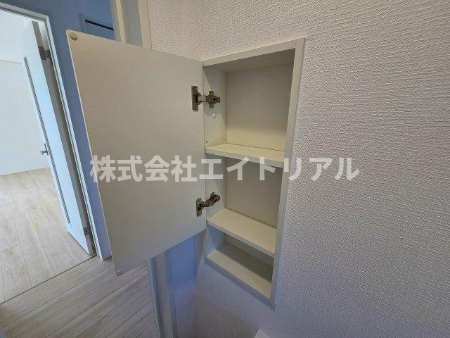 美濃加茂市古井町下古井　第3　新築戸建　全4棟の収納|1階　トイレ収納