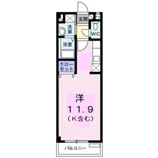 【間取り】 | グリーンヴィラ　Ａ　1Ｋ