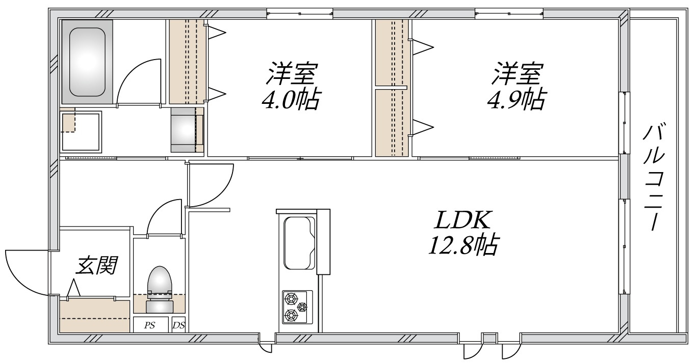 ＣｌａｉｒＤｏｕｘの間取り