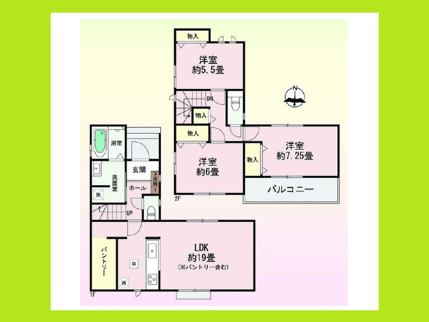 北名古屋市片場八瀬の木の新築一戸建の間取り|◇間取図◇