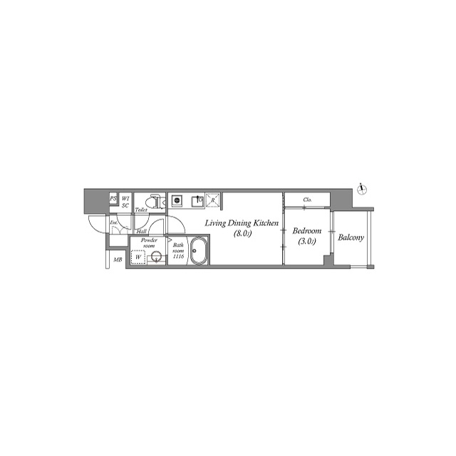 ArtizA瓦屋町Ⅰの間取り