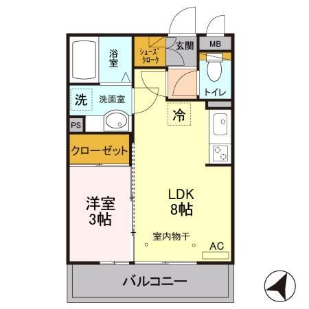 アンフルールの間取り