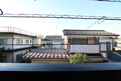 北西向きバルコニーです